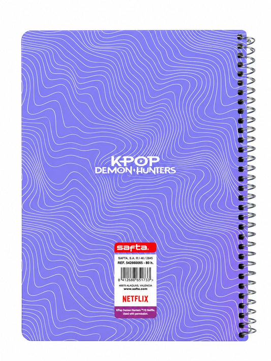 K-POP Demon Hunters – Notebook A5 con Copertina Rigida, 80 Fogli