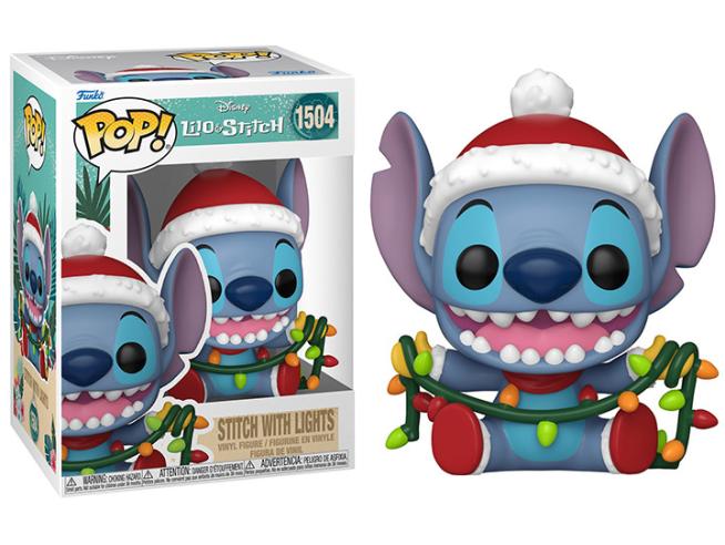 DISNEY: HOLIDAY - LILO & STITICH - POP FUNKO VINYL FIGURE 1504 STITCH W/LIGHTS 9CM