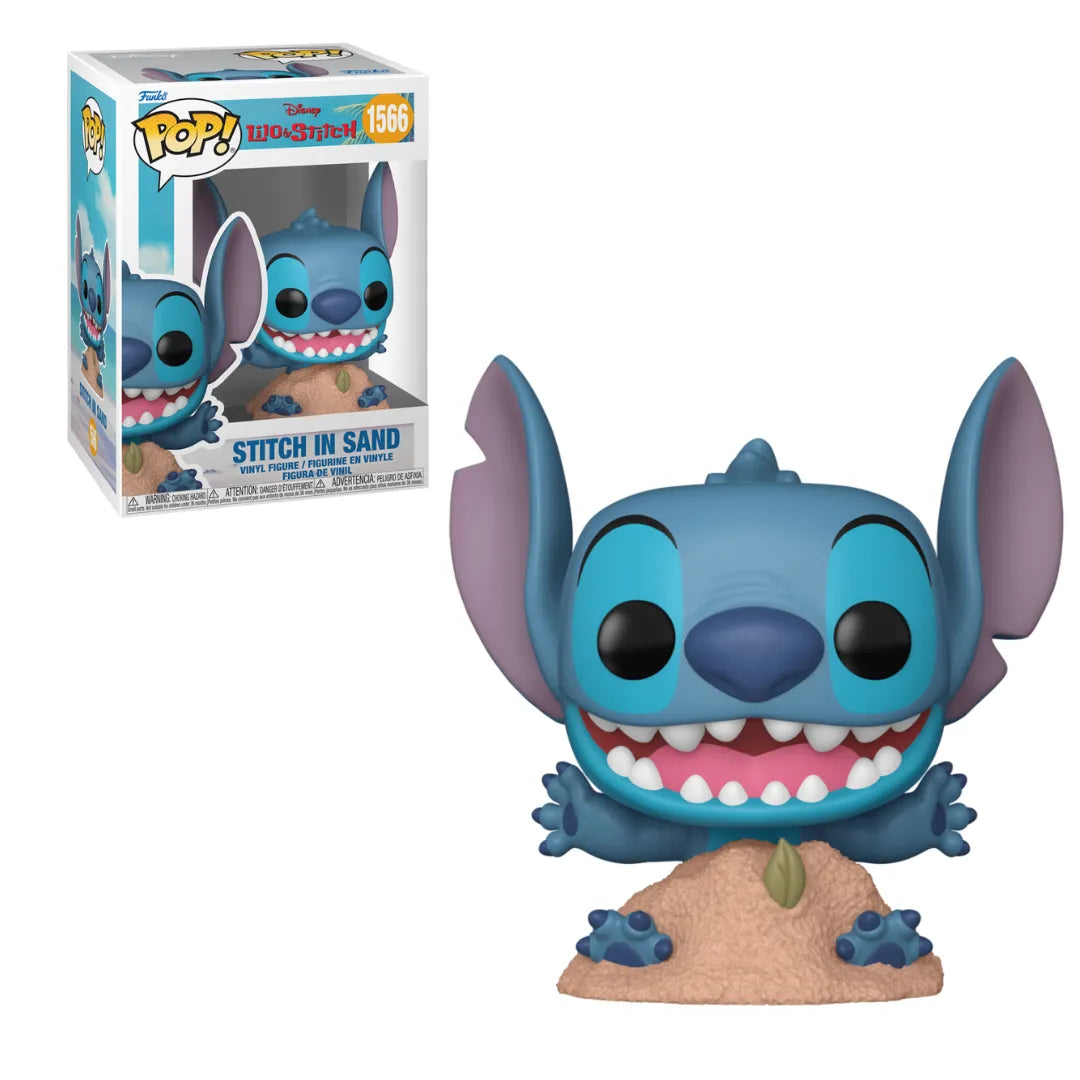 DISNEY: LILO & STITCH - POP FUNKO VINYL FIGURE 1566 STITCH IN SAND 9CM