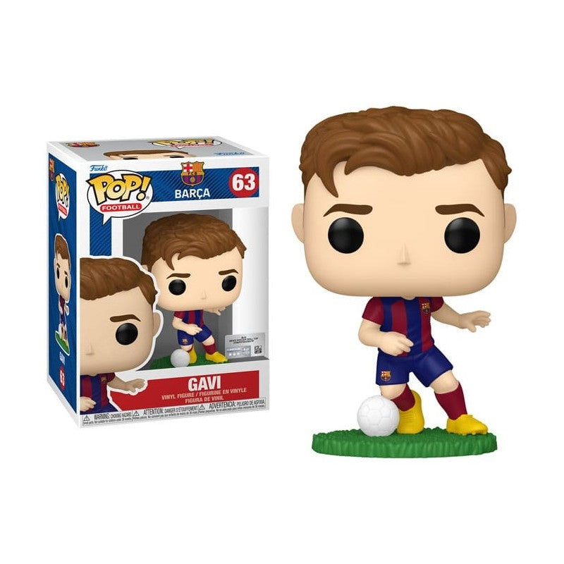 FOOTBALL: BARCELLONA F.C. - POP FUNKO VINYL FIGURE 63 GAVI 9CM