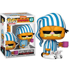 GARFIELD - POP FUNKO VINYL FIGURE 41 GARFIELD W/MUG 9CM