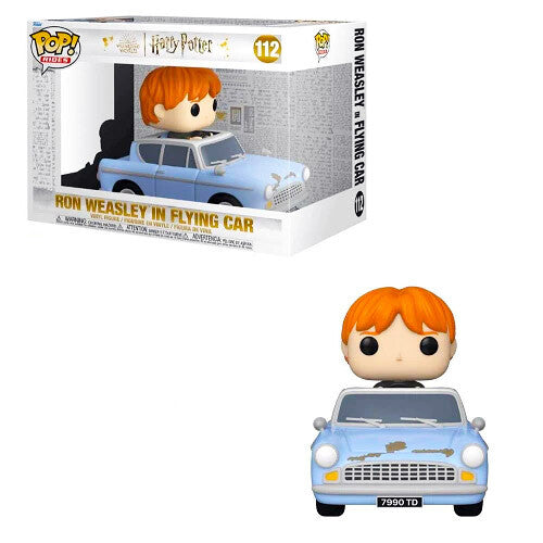 HARRY POTTER: CHAMBER OF SECRETS 20TH ANNIVERSARY - POP FUNKO VINYL FIGURE RIDE SUPER DELUXE 112 RON W/CAR