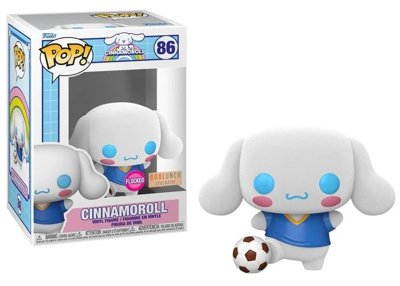 HELLO KITTY (ICE CREAM) - POP FUNKO VINYL FIGURE 86 CINNAMOROLL W/SOCCER BALL (FL) 9CM