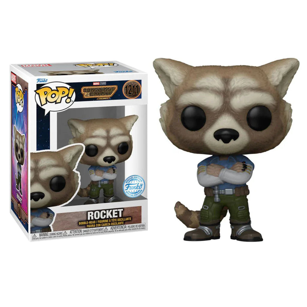 MARVEL: GUARDIANS OF THE GALAXY VOL.3 - POP FUNKO VINYL FIGURE 1211 ROCKET 9CM