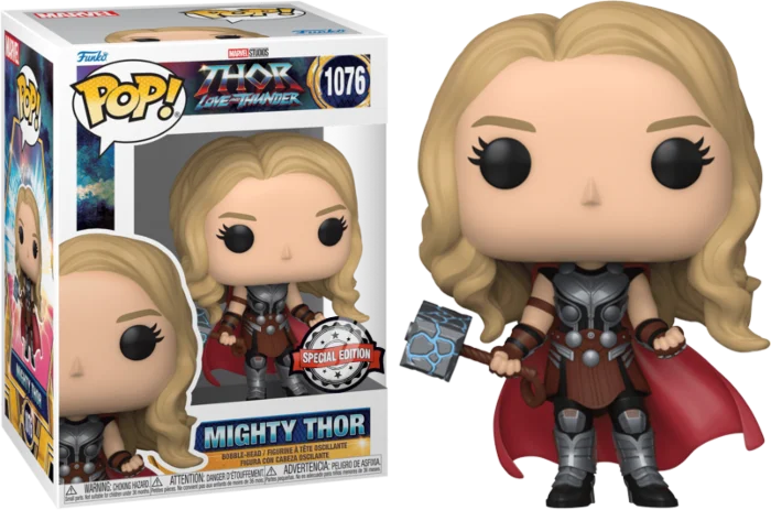 MARVEL - THOR: LOVE & THUNDER - POP FUNKO VINYL FIGURE 1076 MIGHTY THOR (MT) 9CM