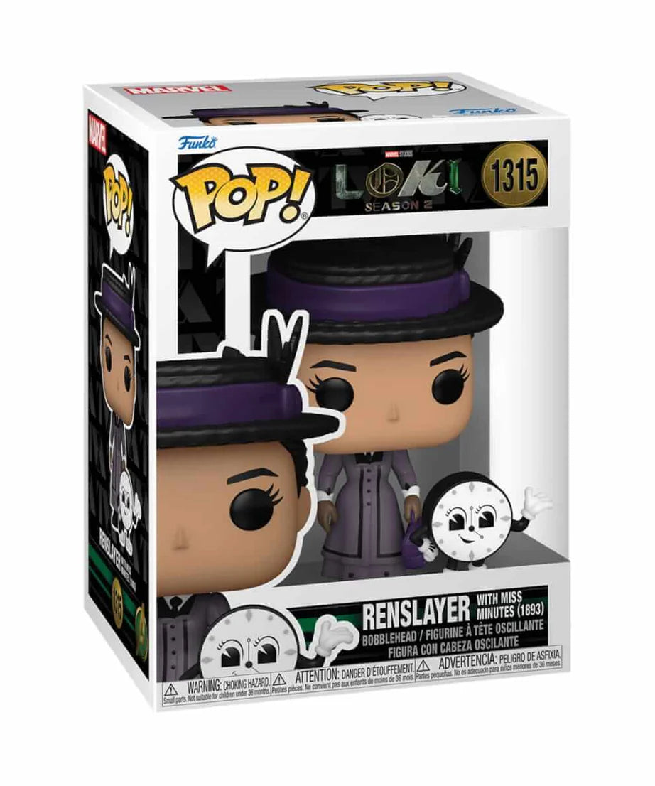 MARVEL: LOKI S2 - POP & BUDDY VINYL FIGURE 1315 RENSLAYER W/MISS MINUTES 9CM