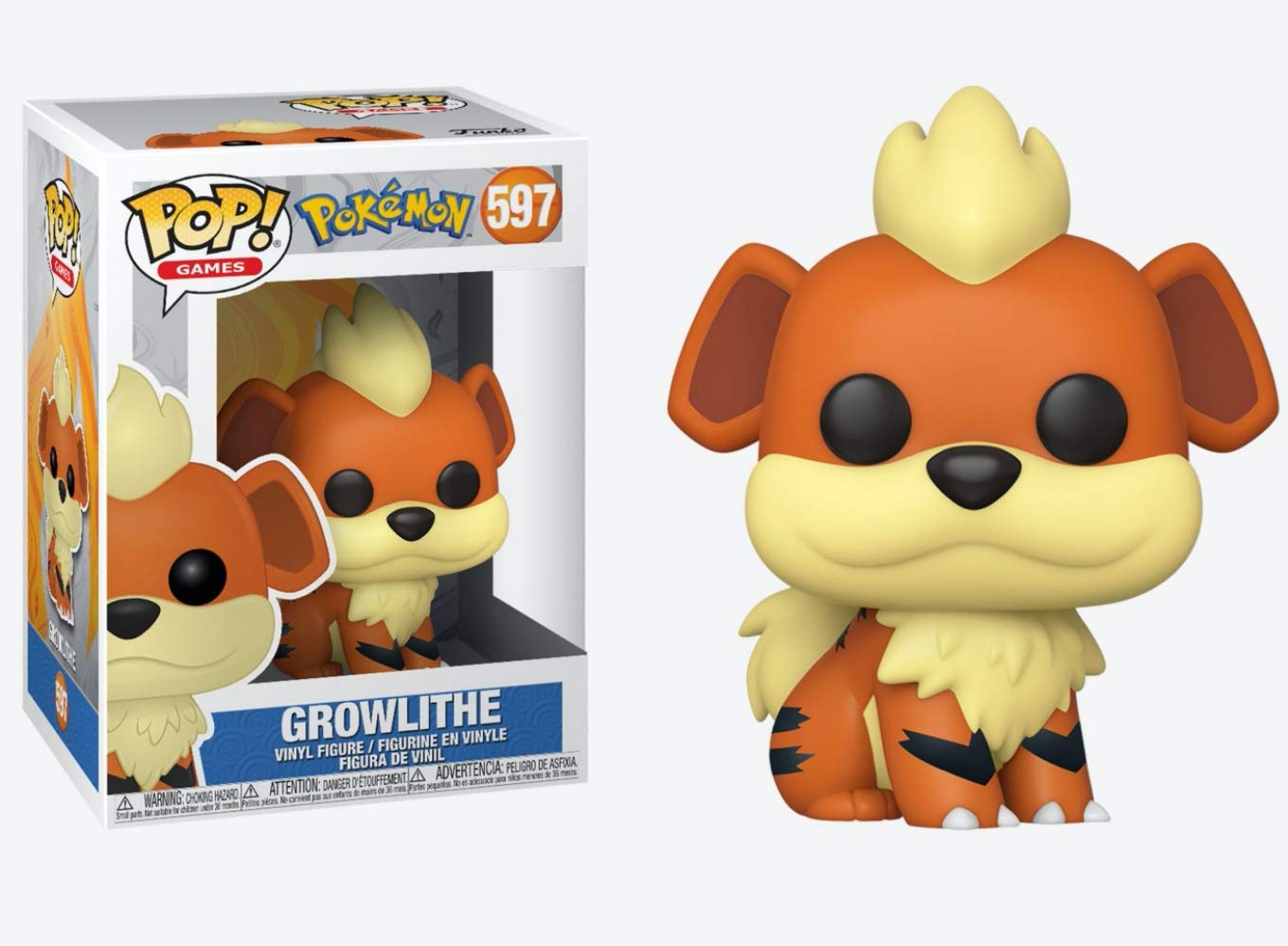 POKEMON - POP FUNKO VINYL FIGURE 597 GROWLITHE (EMEA) 9CM