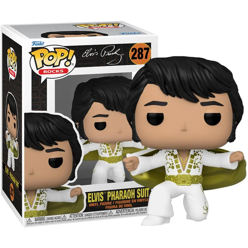 ROCKS - POP FUNKO VINYL FIGURE 287 ELVIS PRESLEY PHARAOH SUIT 9CM