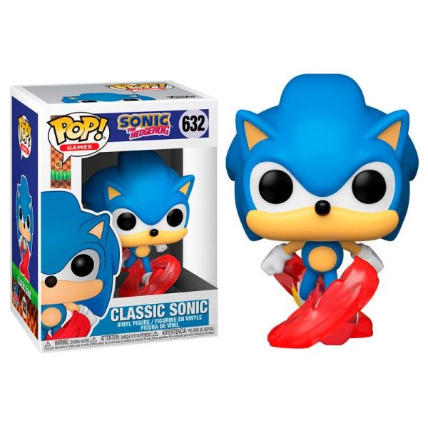 SONIC: 30TH ANNIVERSARY - POP FUNKO VINYL FIGURE 632 RUNNING SONIC 9CM