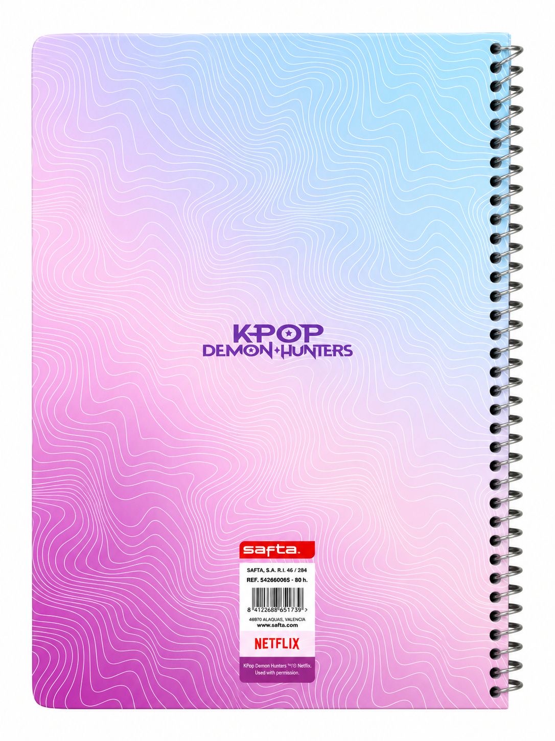 Quaderno Grande con Spirale K-Pop Demon Hunters – 21,5 × 31 cm