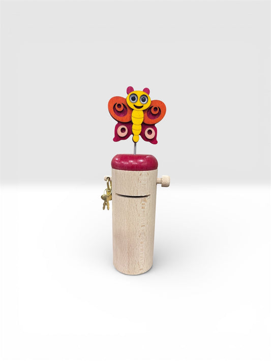 Salvadanaio di Legno con Lucchetto