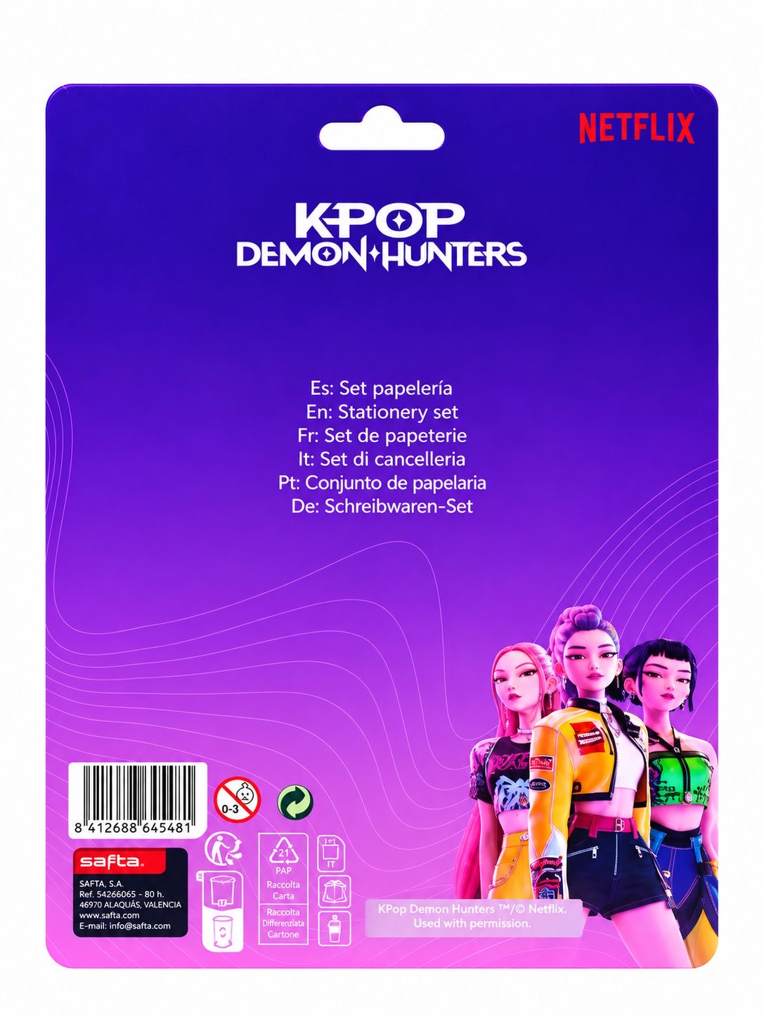 K-Pop Demon Hunters – Writing Set 5 Pezzi