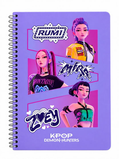 K-POP Demon Hunters – Notebook A5 con Copertina Rigida, 80 Fogli