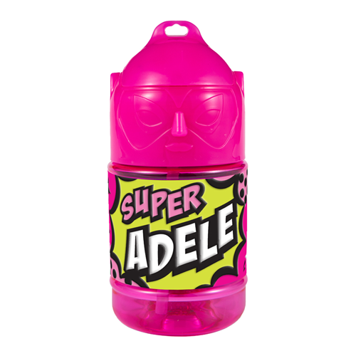 🦸♂️ Borraccia con Cannuccia Personalizzata Super Eroe 300 ml