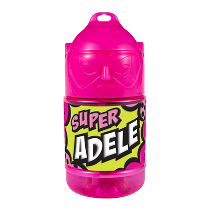 🦸♂️ Borraccia con Cannuccia Personalizzata Super Eroe 300 ml