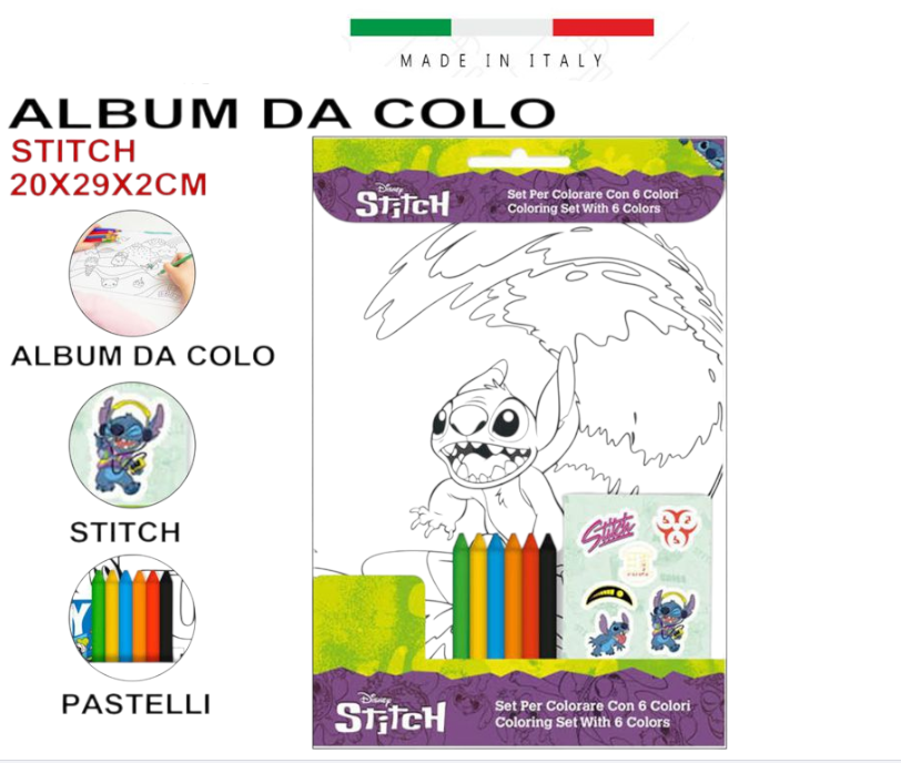 ALBUMCOLORI 20X29X2 STITCH 48/48