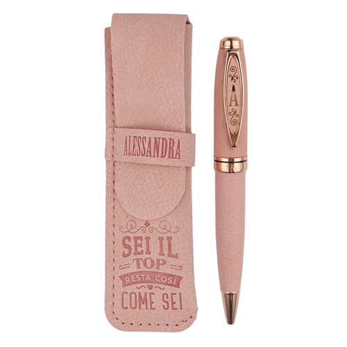 ✍️ Penna in Bamboo Personalizzata con Astuccio in Simil Pelle