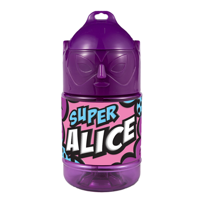 🦸♂️ Borraccia con Cannuccia Personalizzata Super Eroe 300 ml