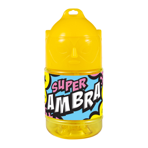 🦸♂️ Borraccia con Cannuccia Personalizzata Super Eroe 300 ml