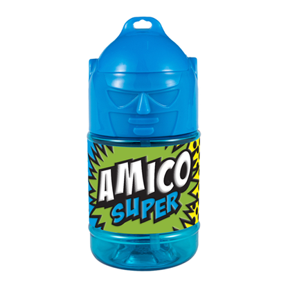 🦸♂️ Borraccia con Cannuccia Personalizzata Super Eroe 300 ml