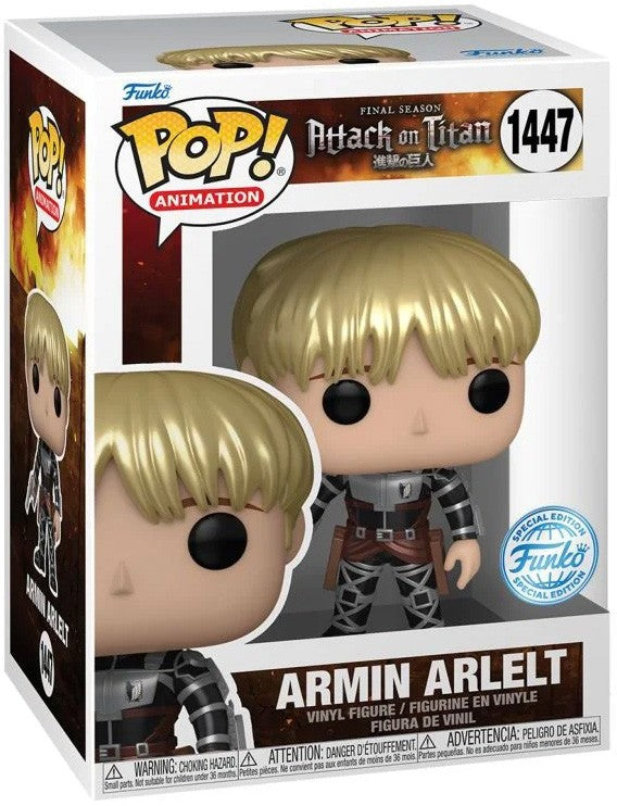 ATTACK ON TITAN - POP FUNKO VINYL FIGURE 1447 ARMIN ARLERT (MT) 9CM GA EXCL