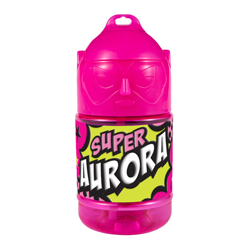 🦸♂️ Borraccia con Cannuccia Personalizzata Super Eroe 300 ml