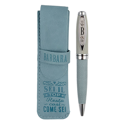 ✍️ Penna in Bamboo Personalizzata con Astuccio in Simil Pelle