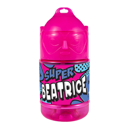 🦸♂️ Borraccia con Cannuccia Personalizzata Super Eroe 300 ml