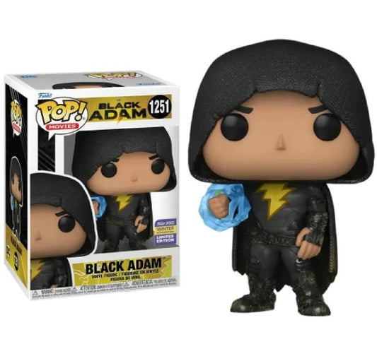 BLACK ADAM - POP FUNKO VINYL FIGURE 1251 BLACK ADAM W/CLOAK NYCC 2022 GA EXCL 9CM