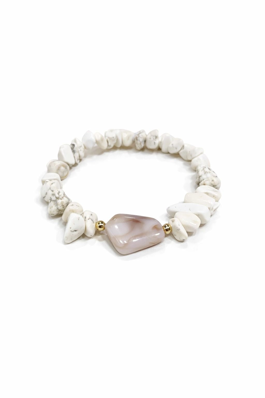 Bracciale con Ciondolo Pietre Naturali  – Eleganza Minimal e Stile Autentico