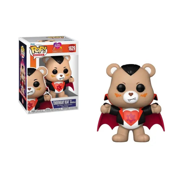CARE BEARS X UNIVERSAL MONSTER - POP FUNKO VINYL FIGURE 1629 TENDERHEART BEAR AS DRACULA 9CM