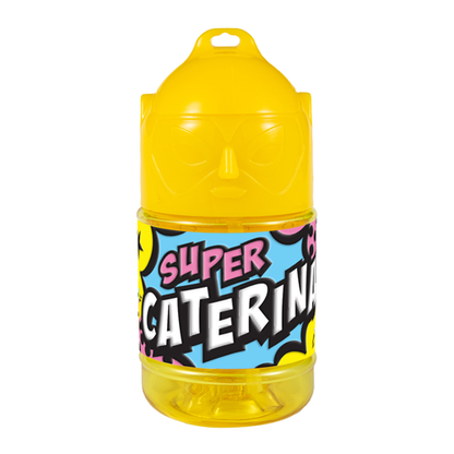 🦸♂️ Borraccia con Cannuccia Personalizzata Super Eroe 300 ml