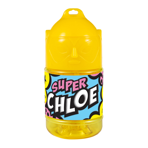 🦸♂️ Borraccia con Cannuccia Personalizzata Super Eroe 300 ml