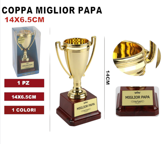 COPPA MIGLIOR PAPA 6.5X14CM