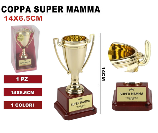 COPPA SUPER MAMMA 6.5X14CM