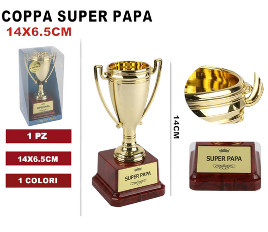 COPPA SUPER PAPA 6.5X14CM