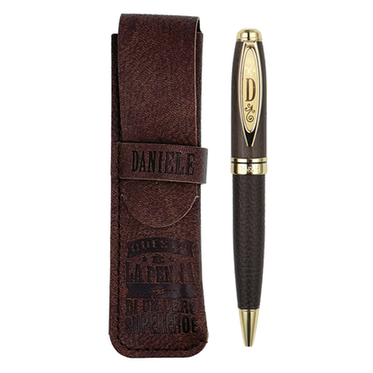 ✍️ Penna in Bamboo Personalizzata con Astuccio in Simil Pelle