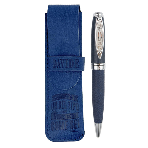 ✍️ Penna in Bamboo Personalizzata con Astuccio in Simil Pelle