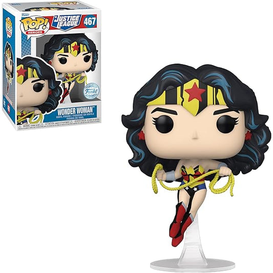 DC COMICS: JUSTICE LEAGUE - POP FUNKO VINYL FIGURE 467 WONDER WOMAN 9CM GA EXCL