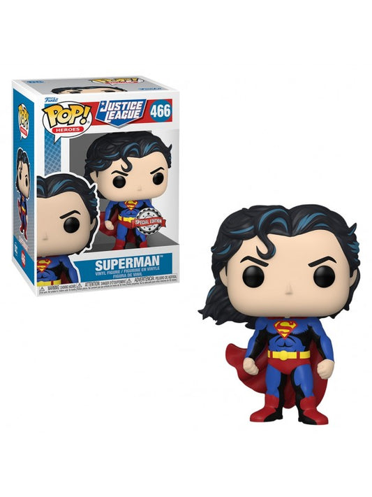 DC COMICS: JUSTICE LEAGUE - POP FUNKO COMIC COVERS VINYL FIGURE 466 SUPERMAN 9CM GA EXCL