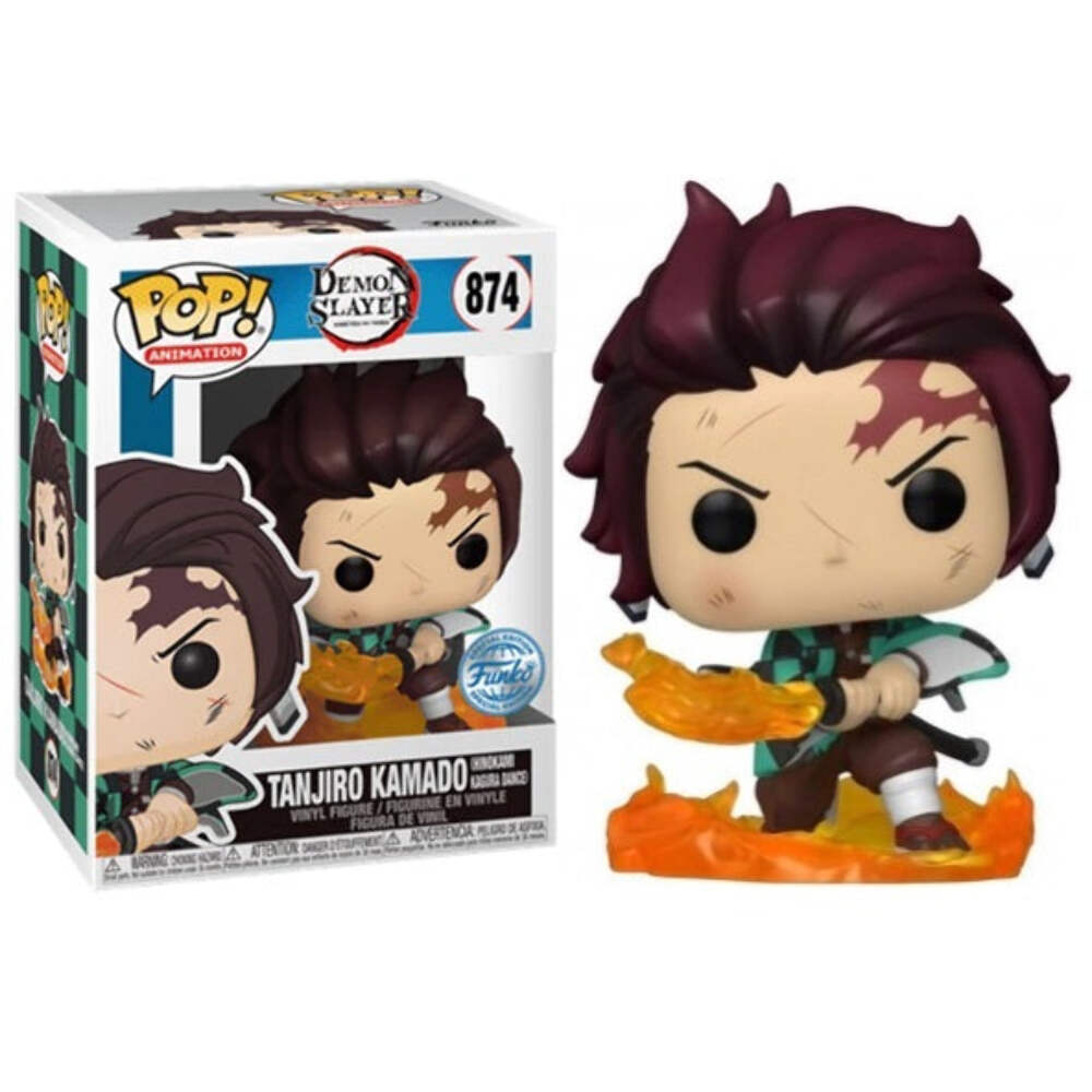 DEMON SLAYER - POP FUNKO VINYL FIGURE 874 TANJIRO KAMARO (GW) 9CM