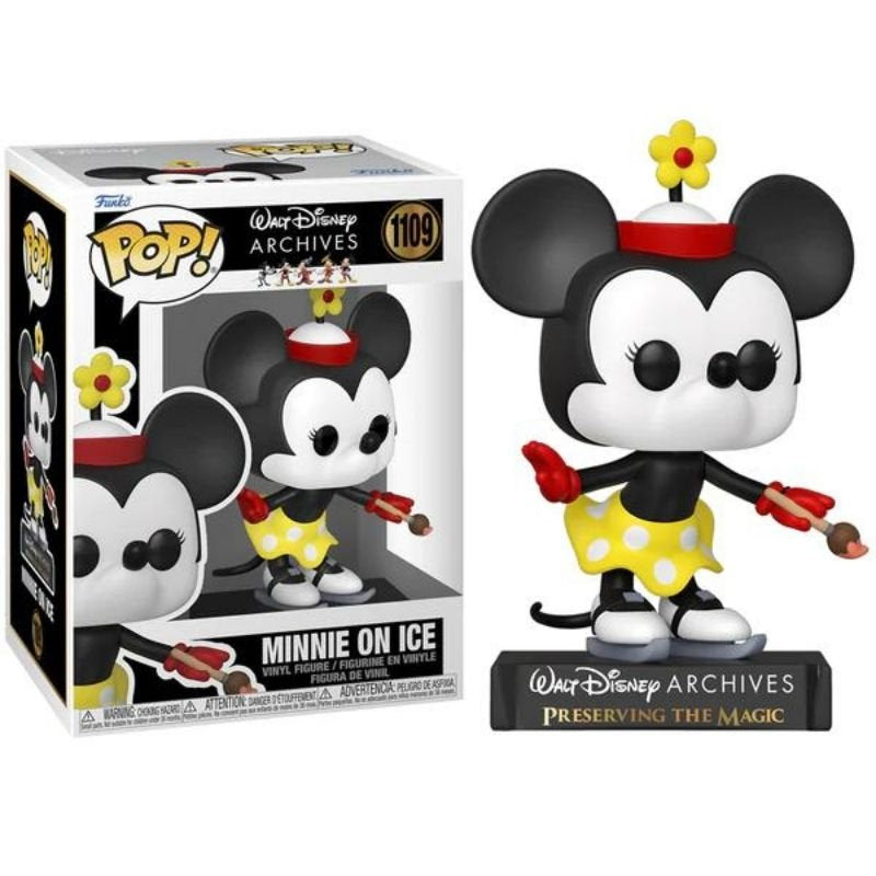 DISNEY: MINNIE MOUSE - POP FUNKO VINYL FIGURE 1109 MINNIE ON ICE(1935)