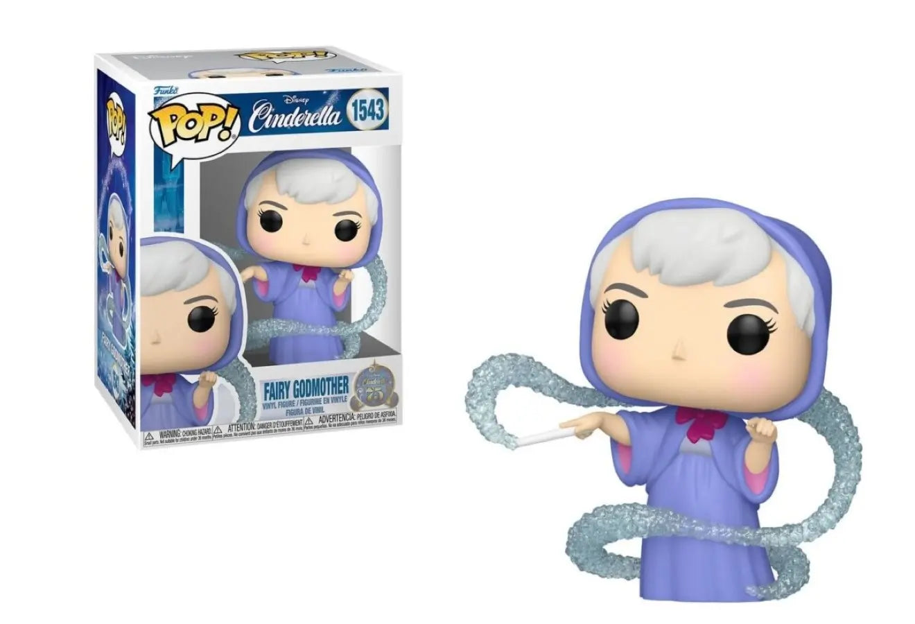 DISNEY: CINDERELLA 75TH ANNIVERSARY POP FUNKO VINYL FIGURE 1543 FAIRY GODMOTHER 9CM