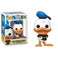 DISNEY: DONALD DUCK 90TH ANNIVERSARY - POP FUNKO VINYL FIGURE 1442 DONALD DUCK (1938) 9CM