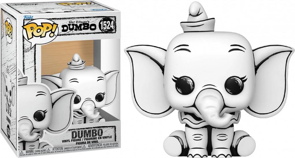 DISNEY: DUMBO - POP FUNKO VINYL FIGURE 1524 DUMBO (SKETCHED) 9CM