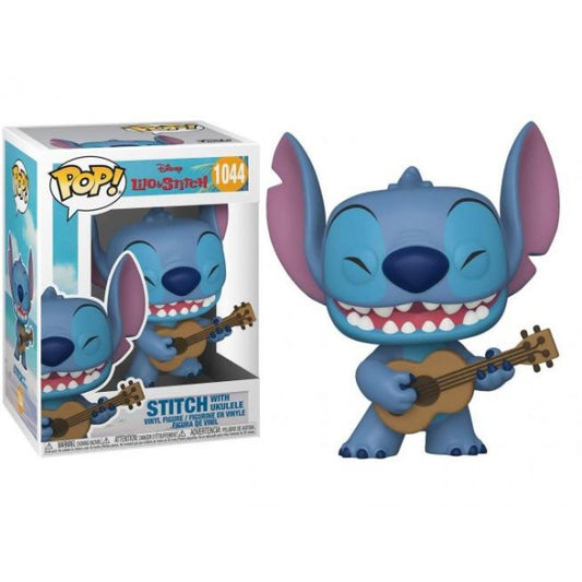 DISNEY: LILO & STITCH - POP FUNKO VINYL FIGURE 1044 STITCH W/ UKULELE (PRL) 9CM FUNSIDE 20 EXCL