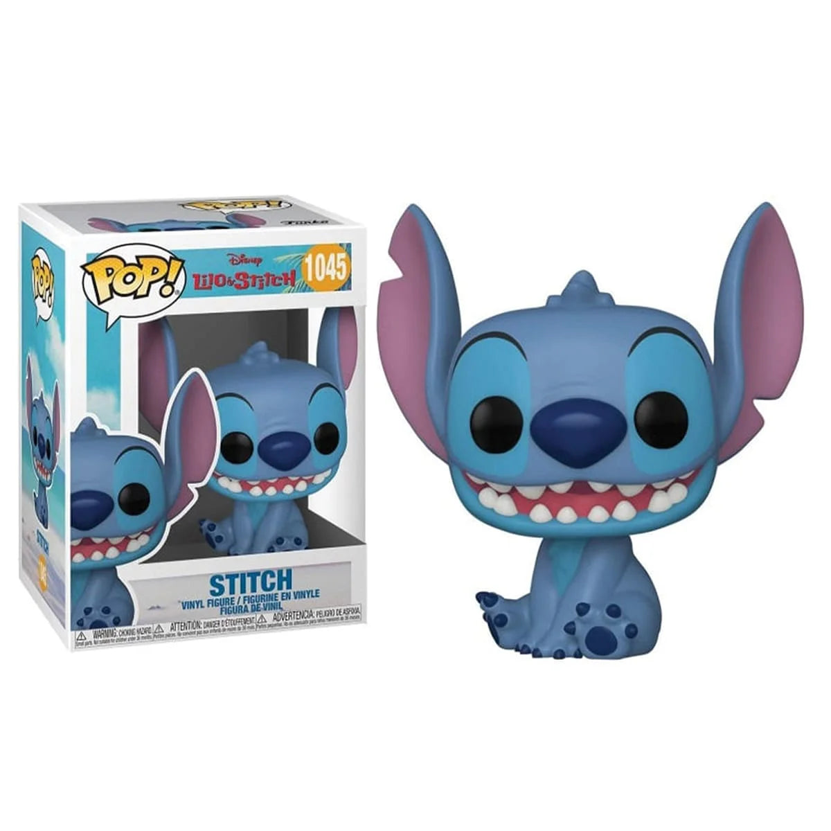 DISNEY: LILO & STITCH - POP FUNKO VINYL FIGURE 1045 SMILING SEATED STITCH 9CM