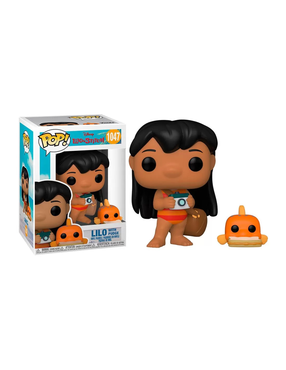 DISNEY: LILO & STITCH - POP FUNKO VINYL FIGURE 1047 LILO W/ PUDGE 9CM