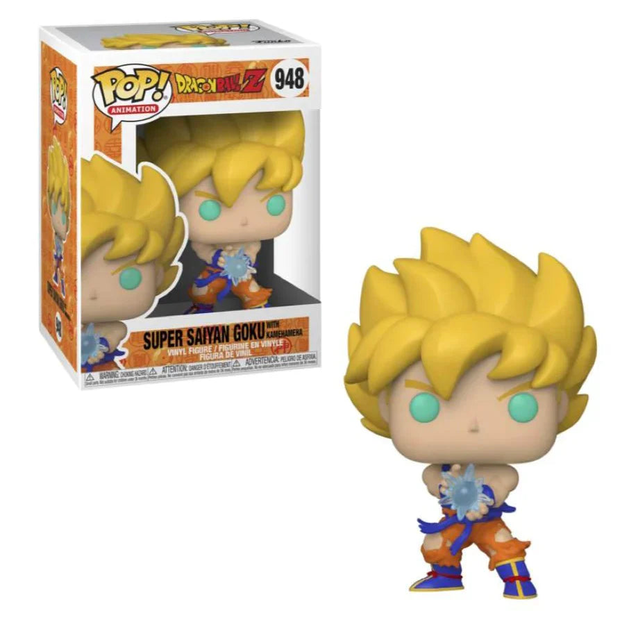 DRAGON BALL Z - POP FUNKO VINYL FIGURE 948 SS GOKU W/ KAMEHAMEHA WAVE 9CM