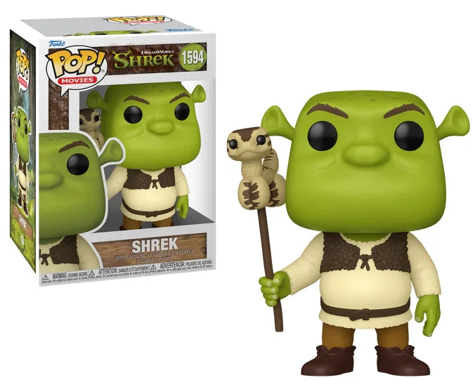DREAMWORKS: 30TH ANNIVERSARY - SHREK - POP FUNKO VINYL FIGURE 1594 SHREK W/SNAKE 9CM